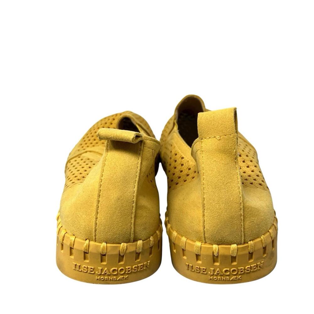 Ilse Jacobsen Hornbaek Tulip 139 Womens 12 Yellow Slip On Scallop Comfort Travel - Picture 8 of 9